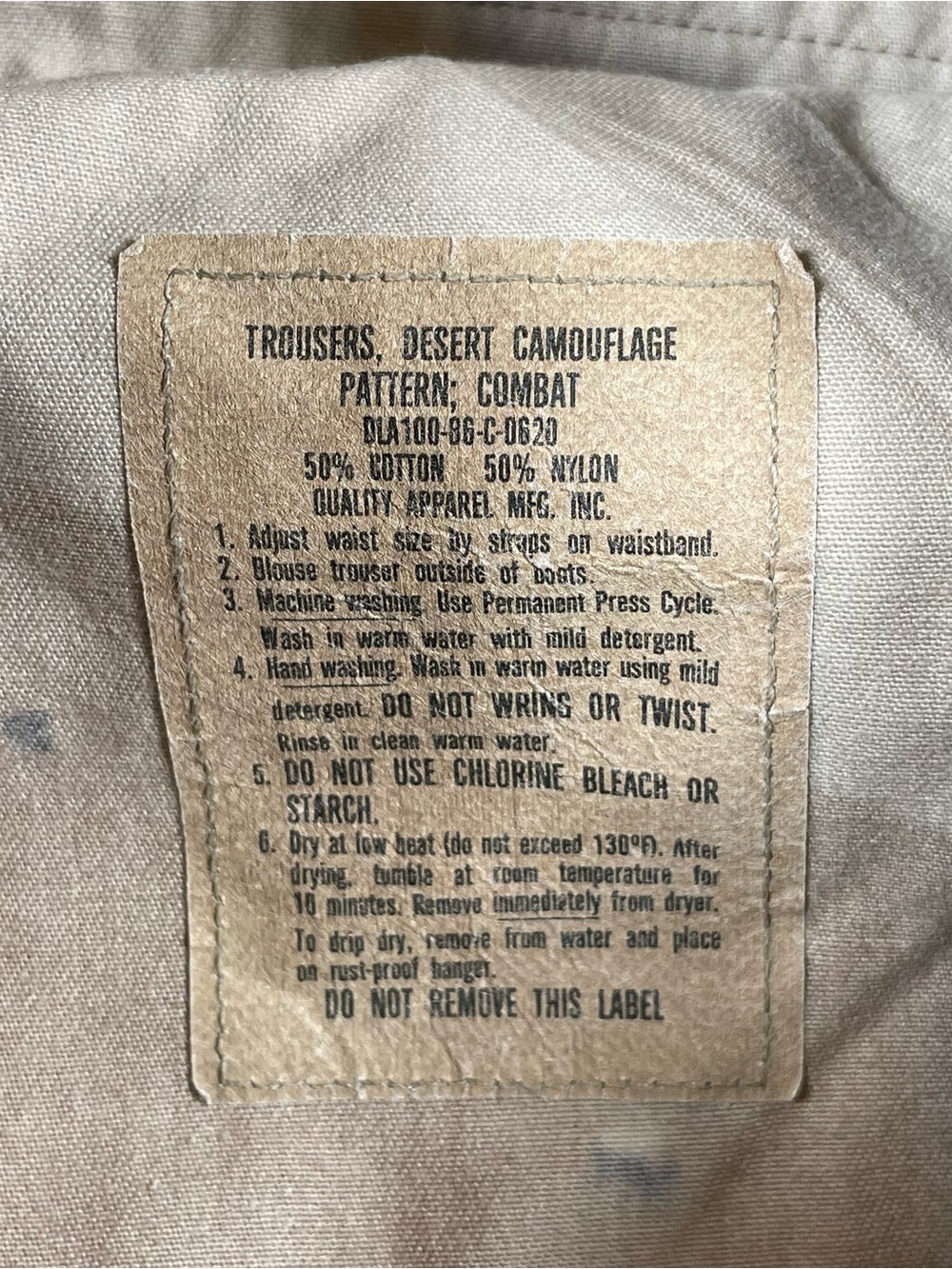 Vintage Chocolate Chip Desert Camo Military Cargo Pants - Picture 9 of 13